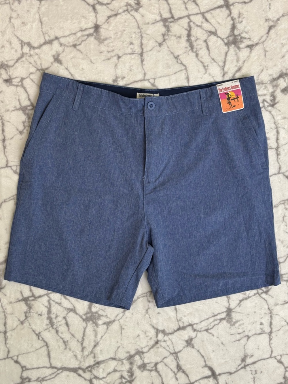 Endless SummerStretch Shorts Men’s 38W Blue 19 Inch